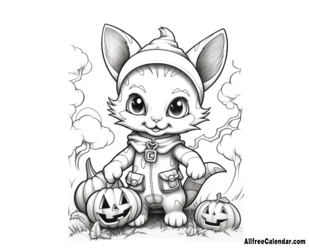Free Halloween Coloring Page