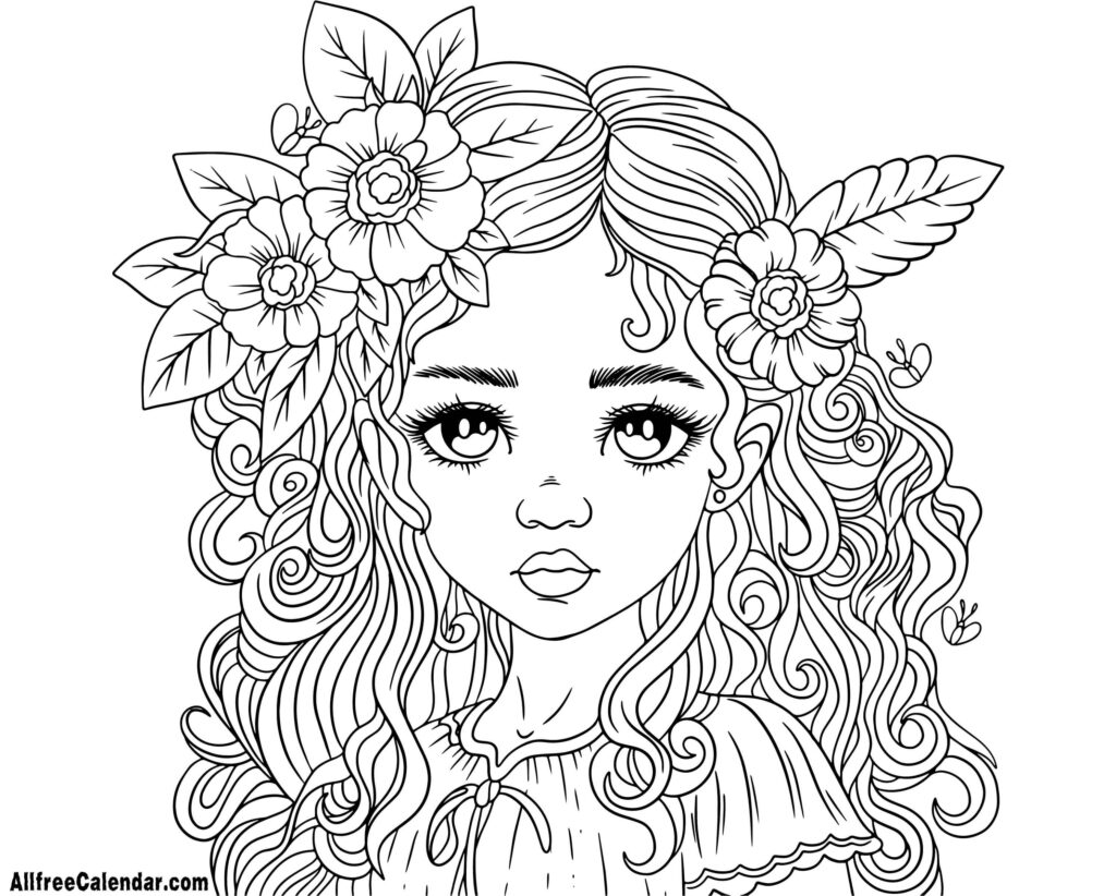 Printable Free Halloween Coloring Page For Adult