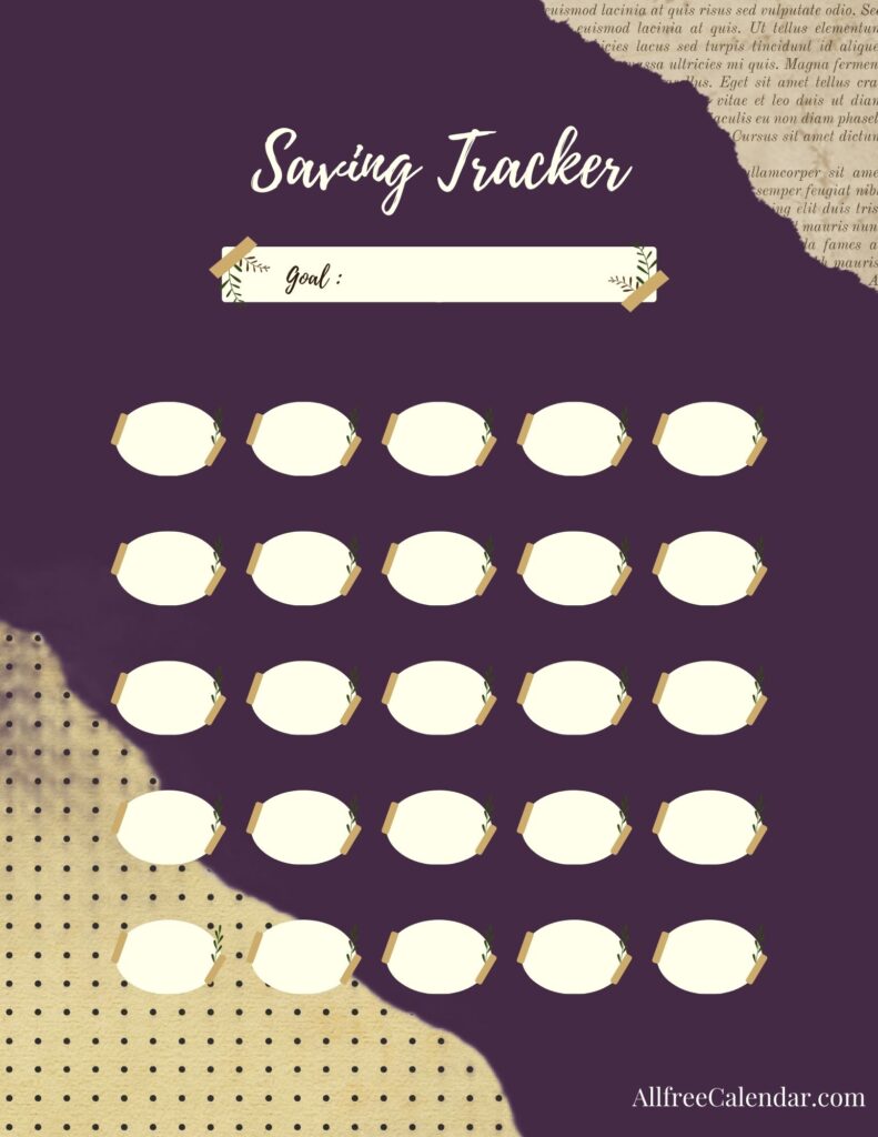 Saving Tracker