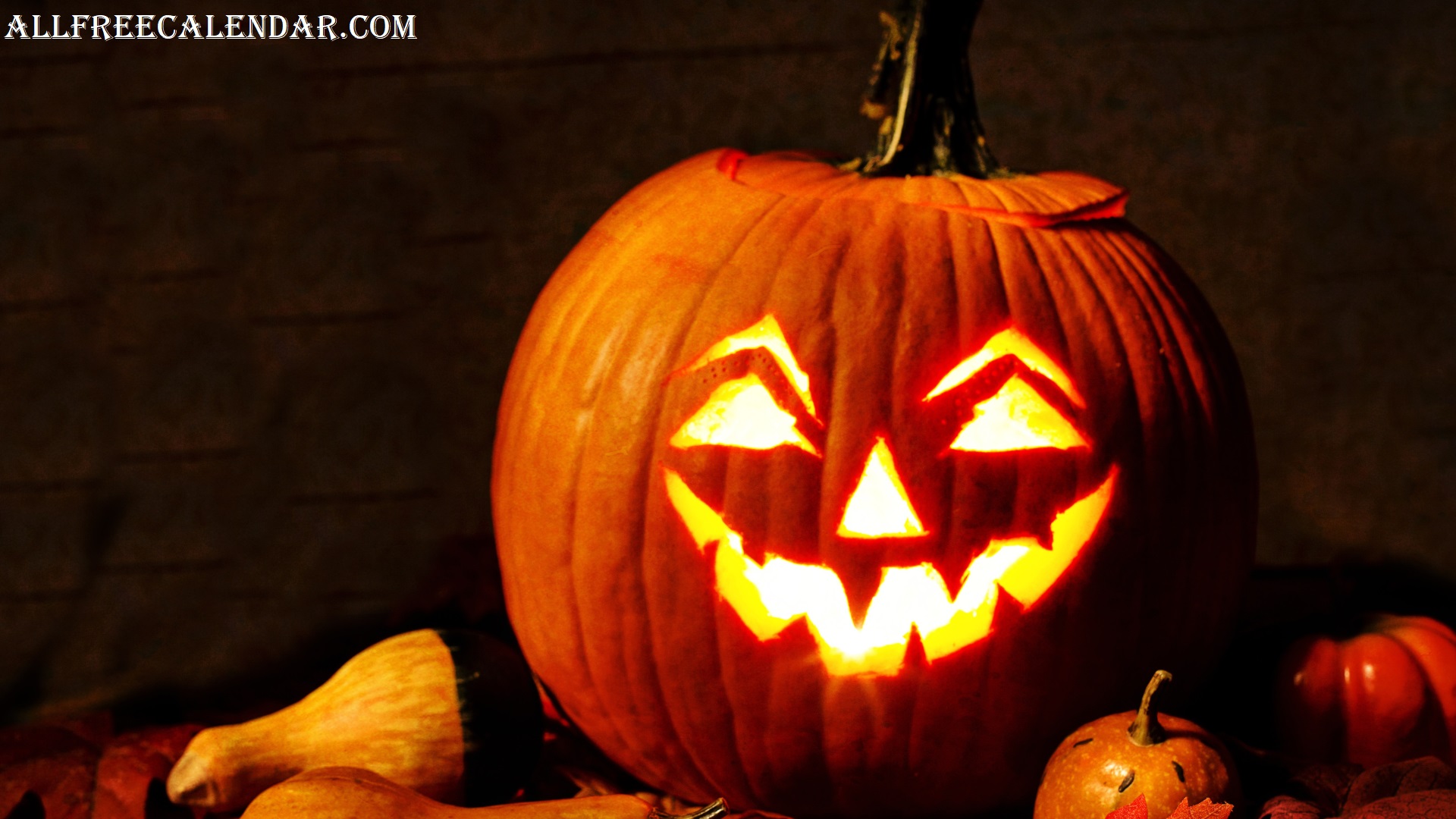 Spooky face pumpkin
