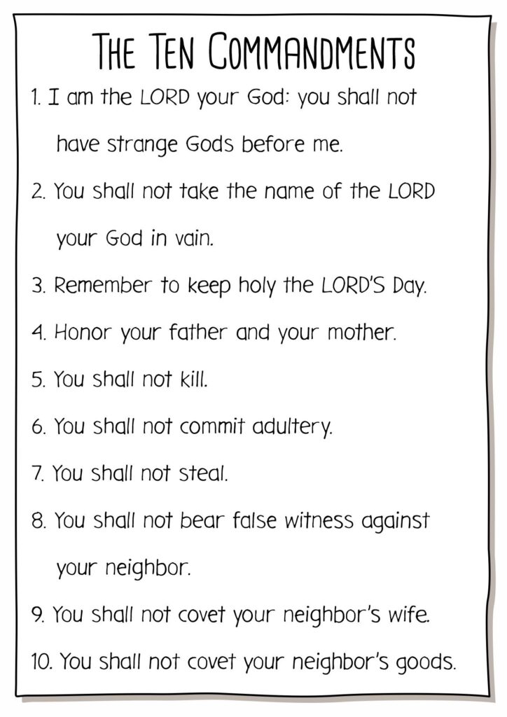 Ten Commandment Tablet 2024