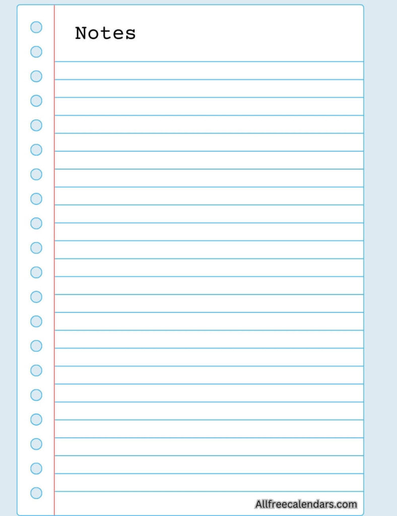 blank lined paper printable