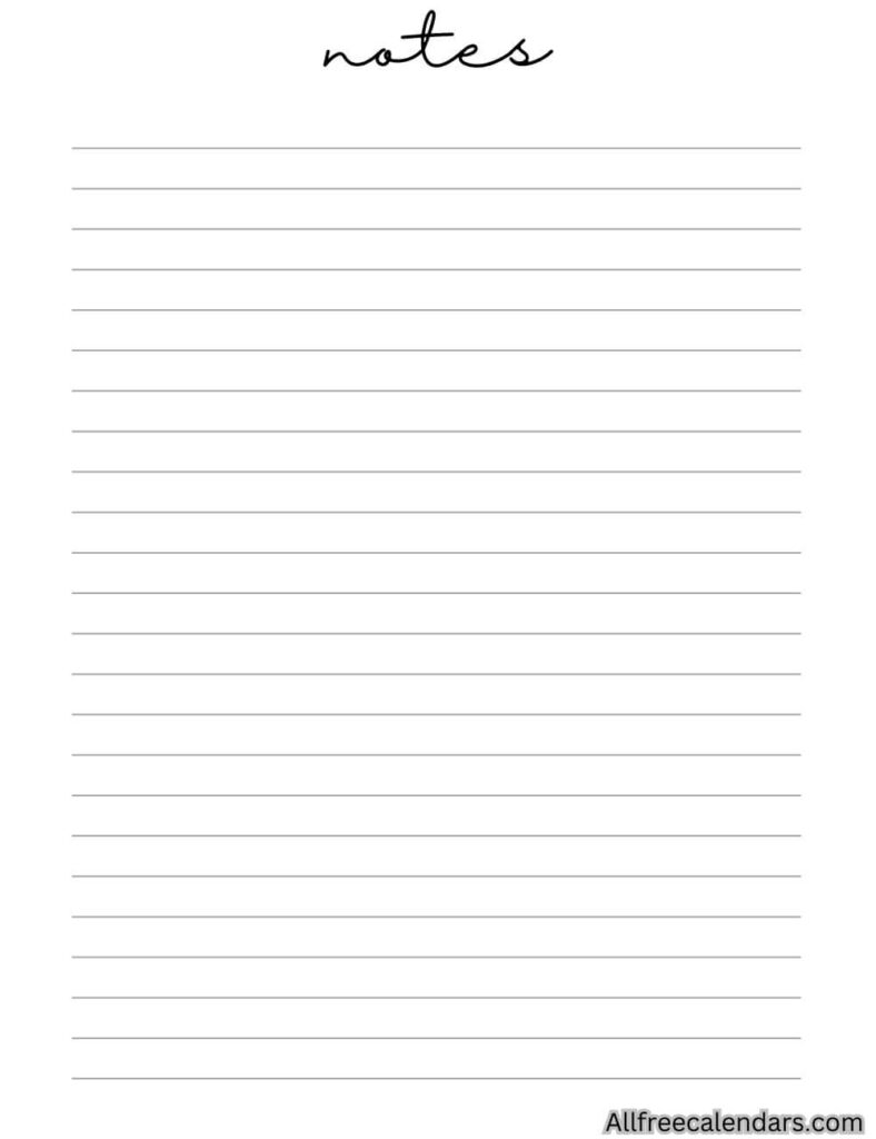 free printable lined paper pdf