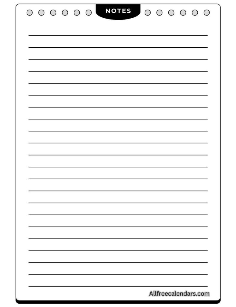 lined paper for writing printable