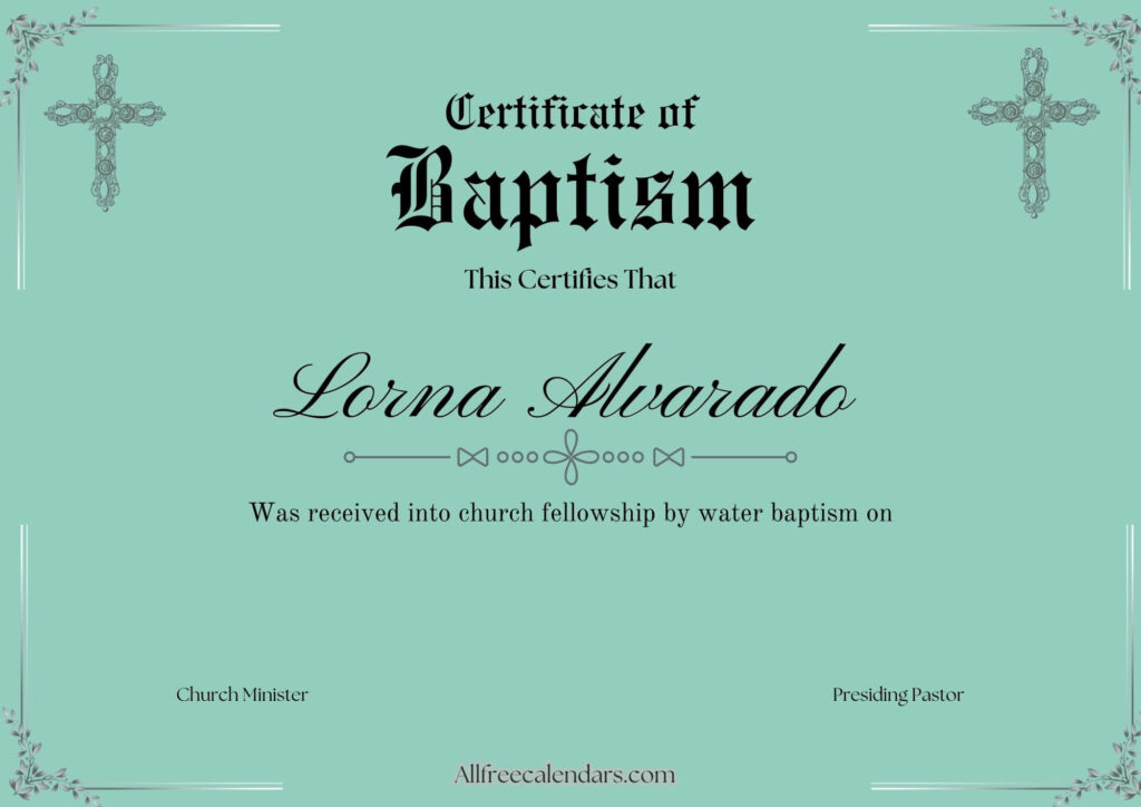 printable baptism certificate for godparents