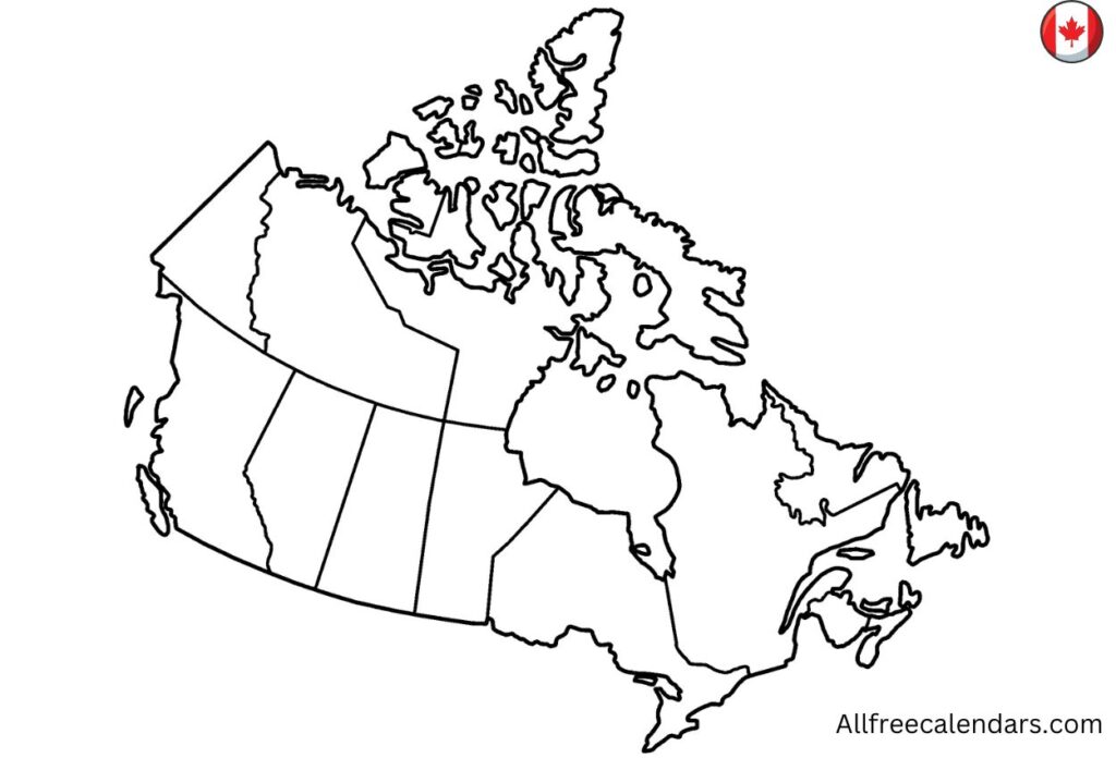 Canada Blank Map Printable