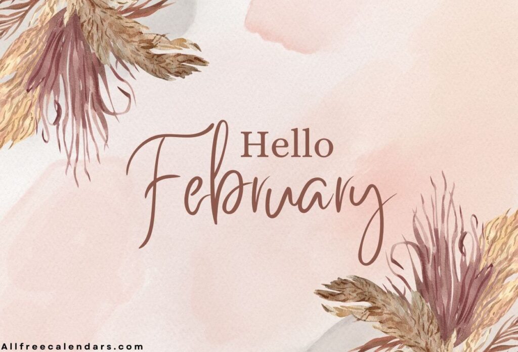 Hello February PNG Image
