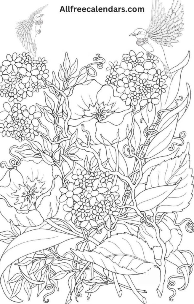2024 Free spring coloring pages printable