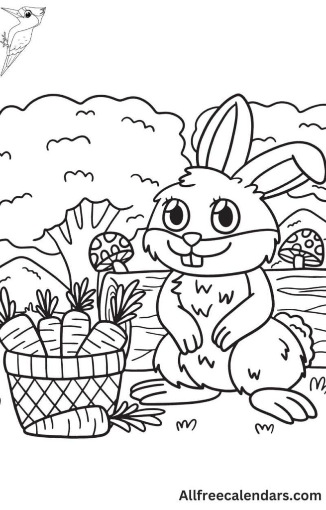spring coloring pages for toddlers