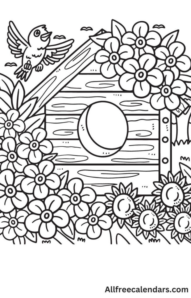 spring coloring pages free printable